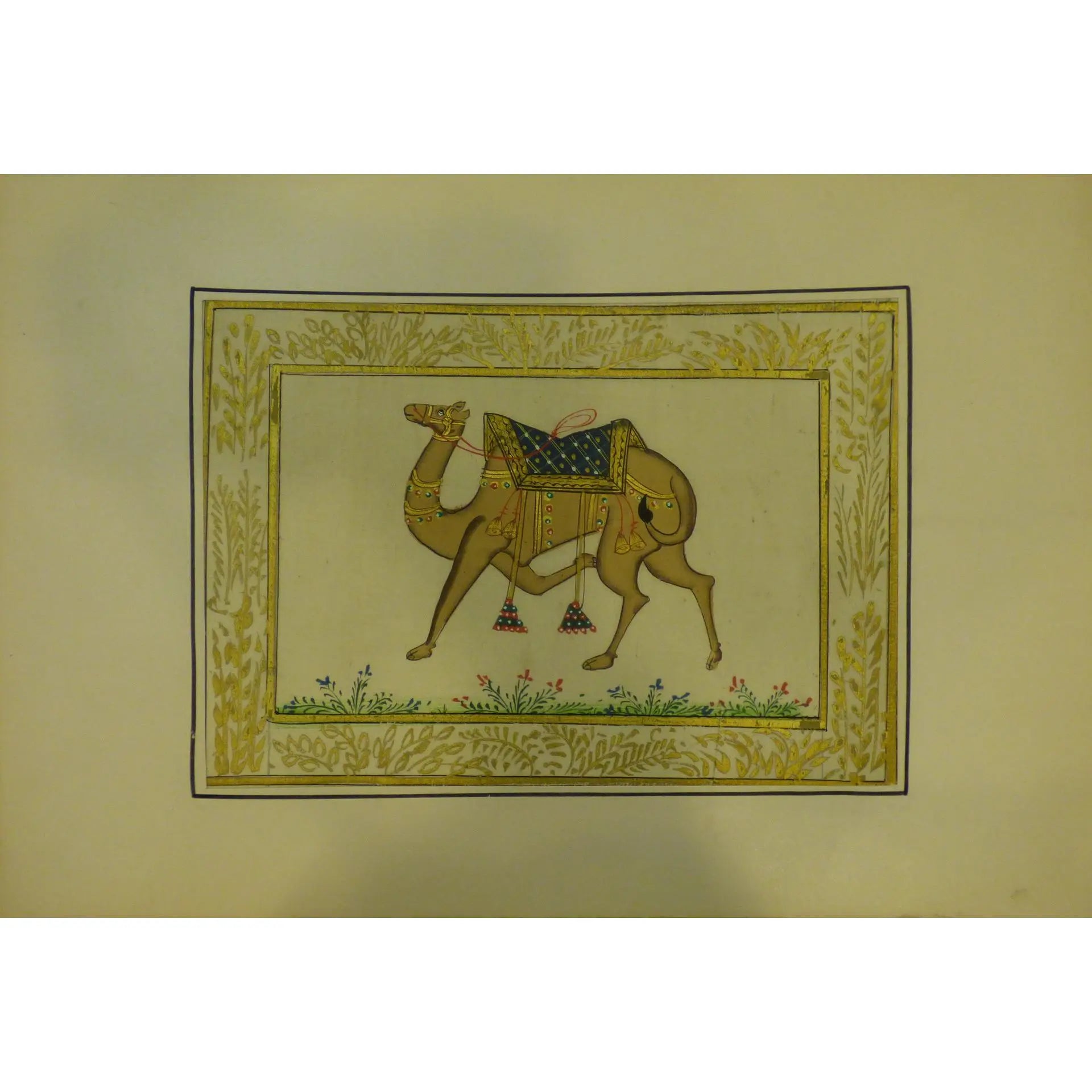 Indian Watercolor Painting Said Ramil Canvas Ready To Hang For Home Wall Art Decoration 12" X 9" Abcp-229